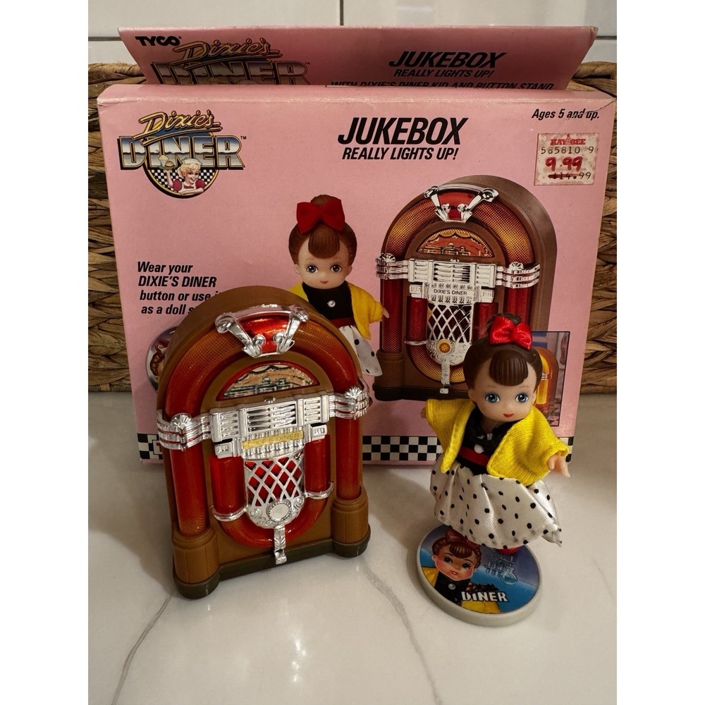 Dixie's Diner Light Up Juke Box Playset By‎ TYCO Industries 1989